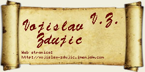 Vojislav Zdujić vizit kartica